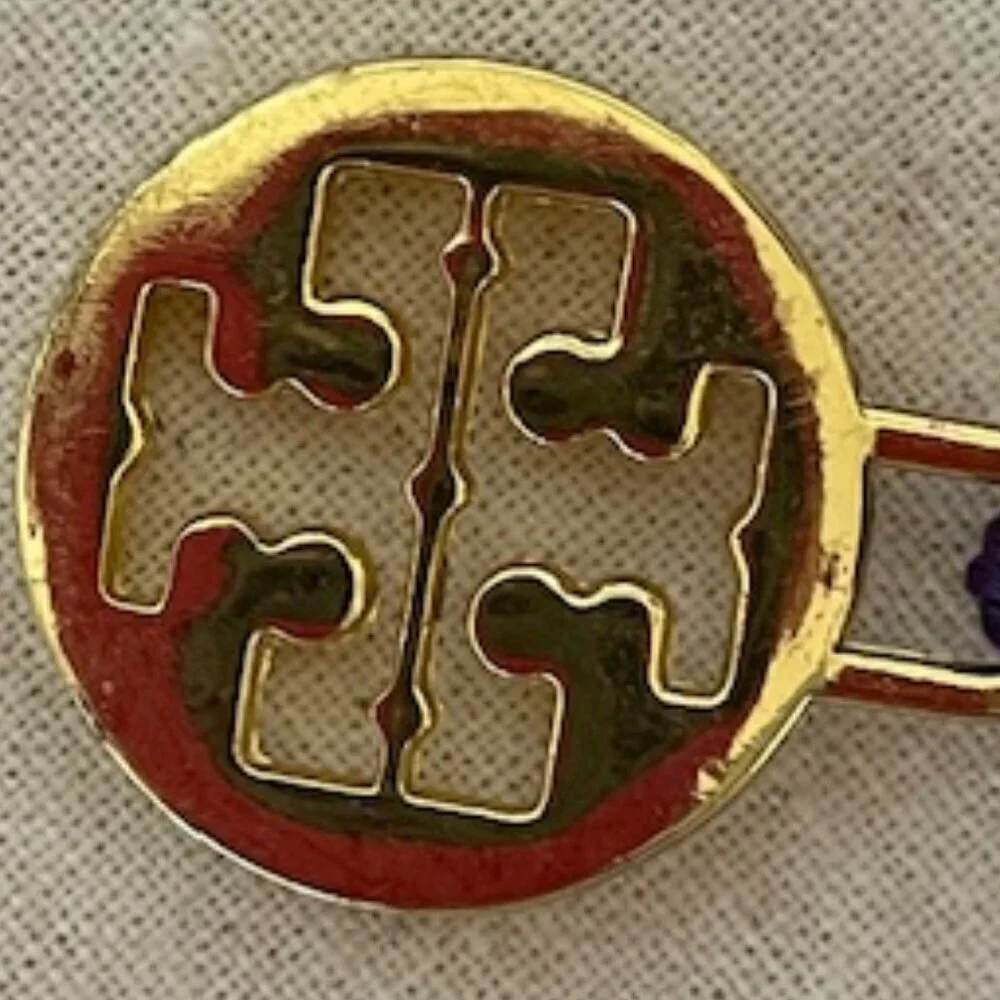 TORY BURCH Monogram Charm Large Drawstring Dust Storage Bag 26 x 15